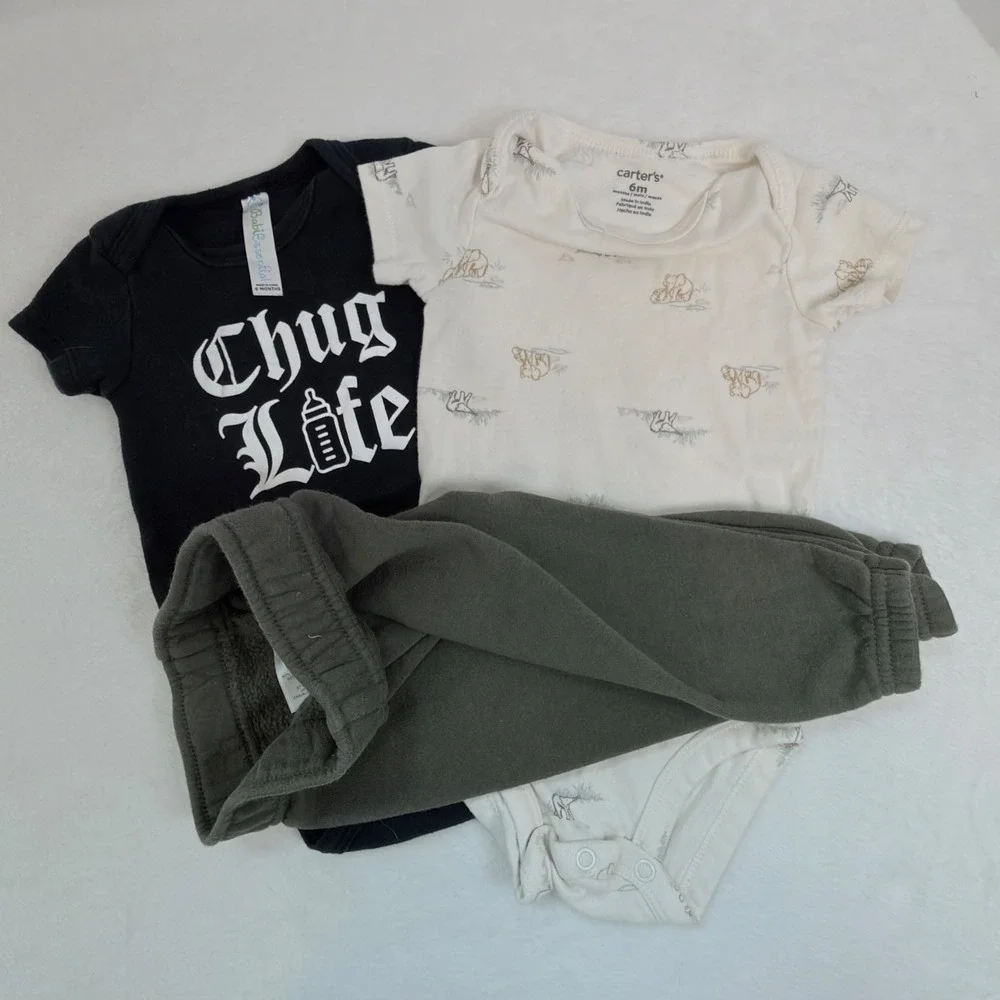 Mixed Brand Baby Boy Clothing Lot 6-9M Multicolor 13 Outfits Sleepers Set